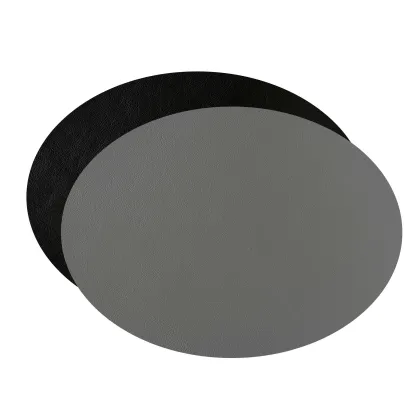 Zdjęcie Duża dwustronna owalna podkładka na stół w kolorze czarnym i szarym