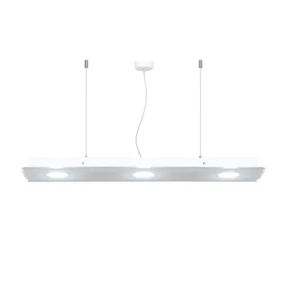 Zdjęcie Prostokątna lampa wisząca z trzema punktowymi światłami LED