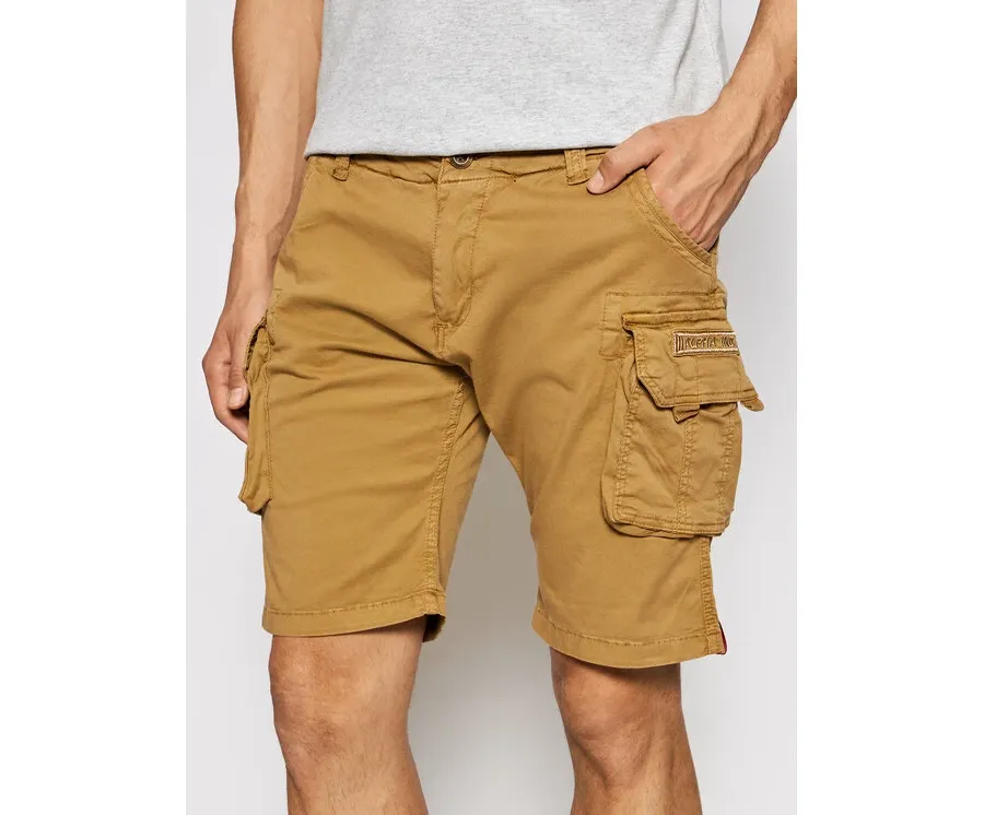 obrazek 1 Alpha Industries Szorty materiałowe Crew 176203 Brązowy Slim Fit