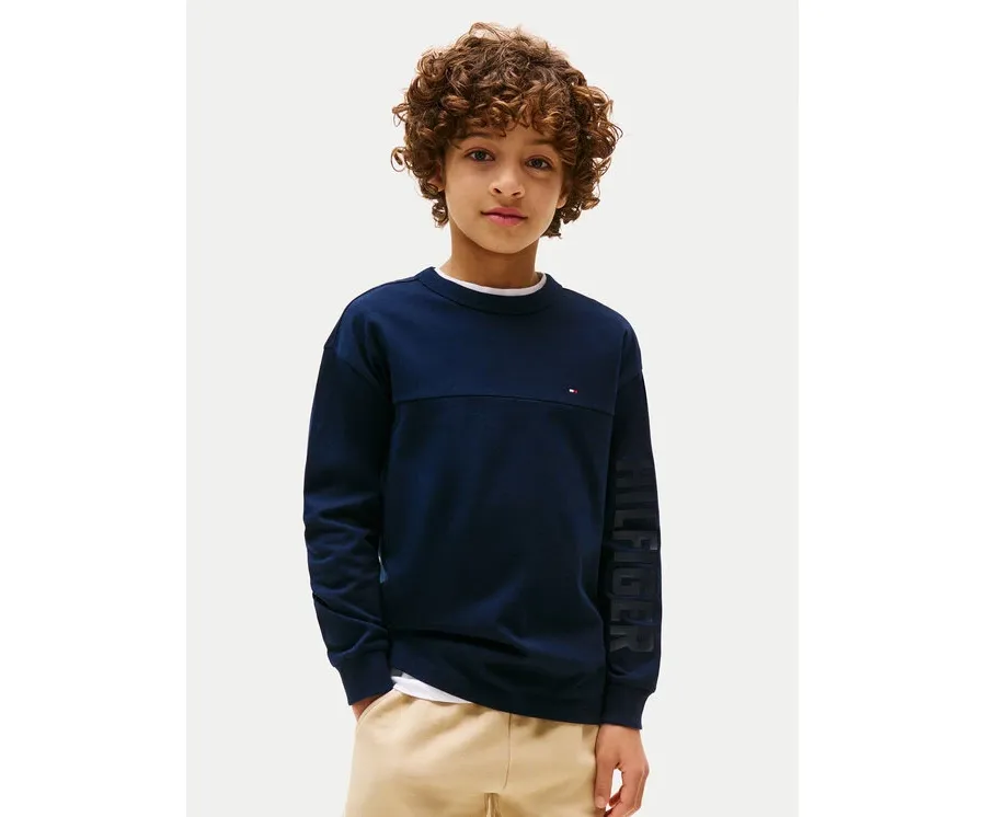 obrazek 1 Tommy Hilfiger Bluzka Graphic KB0KB09845 Granatowy Regular Fit