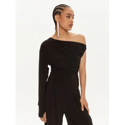 Zdjęcie NORMA KAMALI Bluzka KK4236PLC85001 Czarny Slim Fit