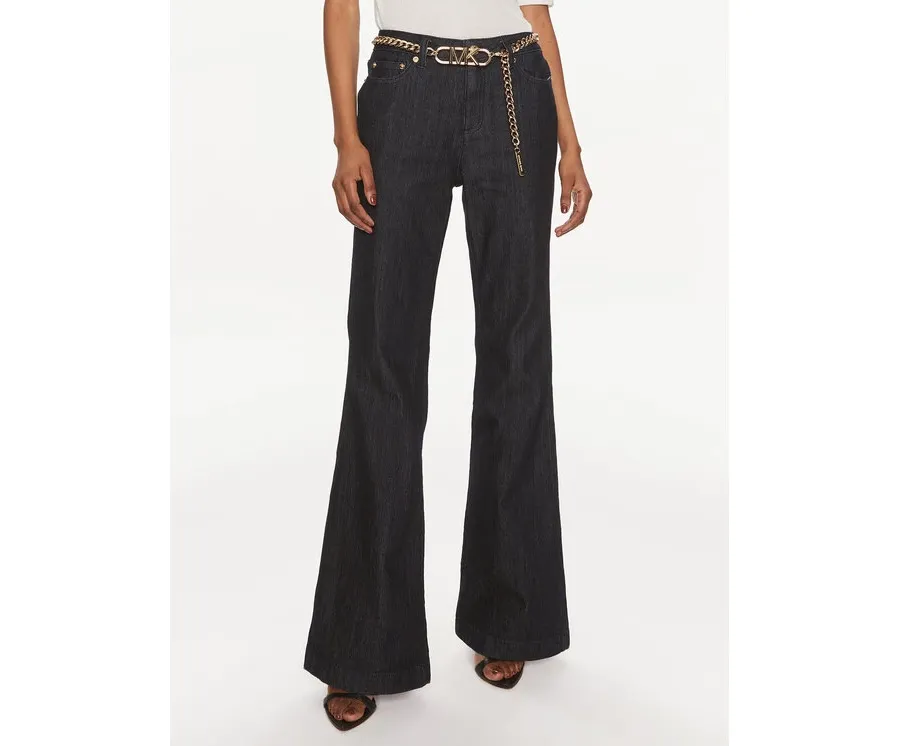 obrazek 1 MICHAEL Michael Kors Jeansy MS39041M24 Granatowy Flared Fit