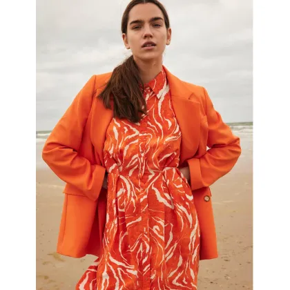 Zdjęcie Selected Femme Sukienka koszulowa 16089034 Pomarańczowy Regular Fit