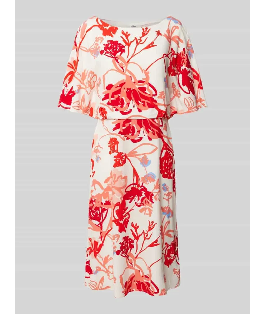 obrazek 1 Sukienka o długości do kolan z nadrukiem na całej powierzchni