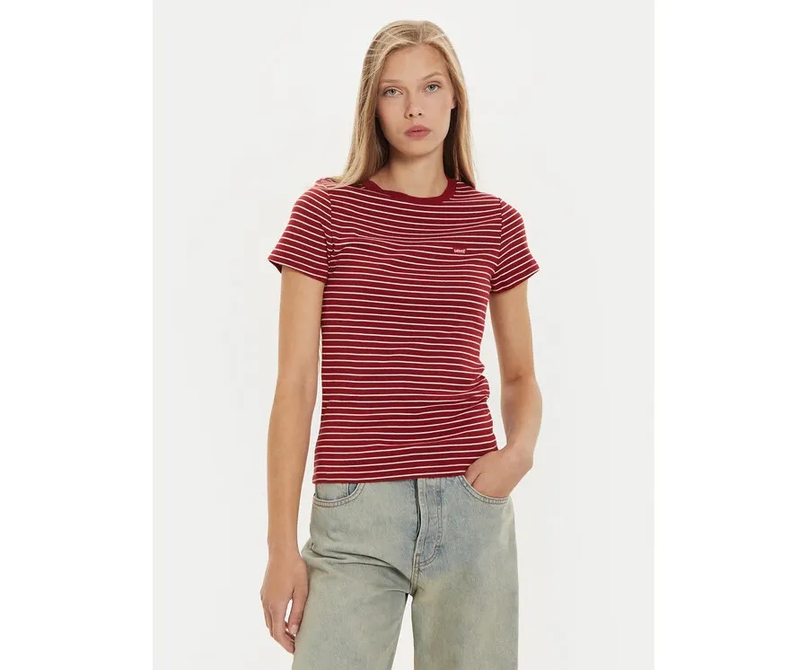 obrazek 1 Levi's® T-Shirt Essential Housemark 000KK-0005 Czerwony Slim Fit