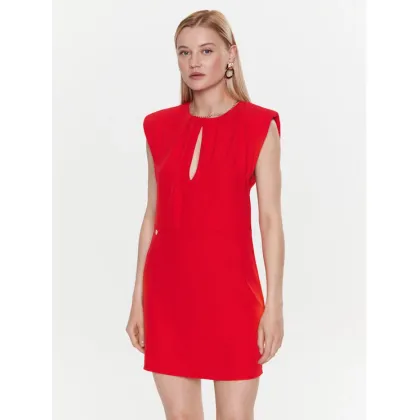 Zdjęcie Kontatto Sukienka koktajlowa NO1006 Czerwony Slim Fit