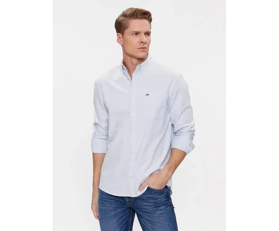 obrazek 1 Tommy Jeans Koszula Oxford DM0DM18335 Błękitny Regular Fit