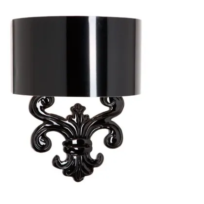 Zdjęcie Szykowny czarny kinkiet do apartamentu - Euro Lamp Art