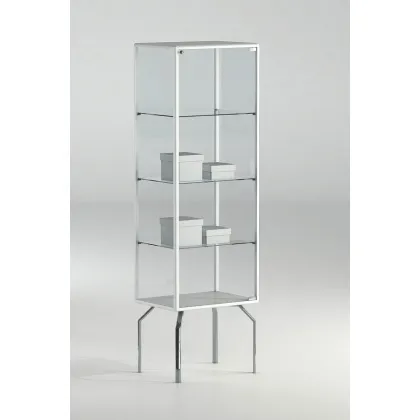 Picture Stylish shop window with chrome-plated metal legs