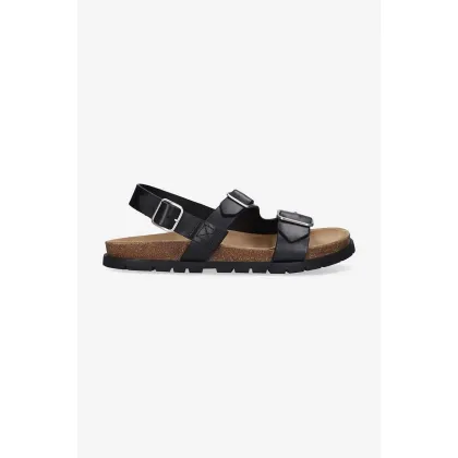 Zdjęcie A.P.C. sandały skórzane męskie kolor czarny PXAWV.H51075-BLACK