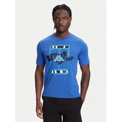 Zdjęcie Kappa T-Shirt 351U8JW 741 Niebieski Regular Fit
