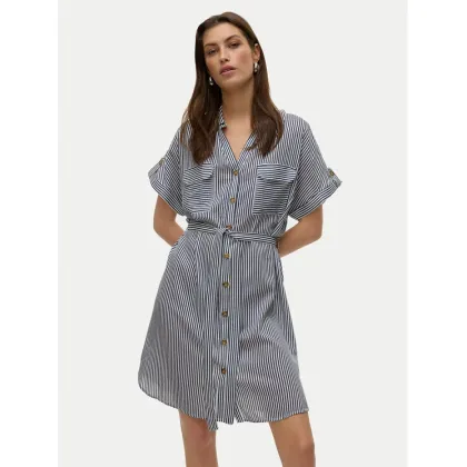 Zdjęcie Vero Moda Sukienka koszulowa Bumpy 10325828 Granatowy Loose Fit