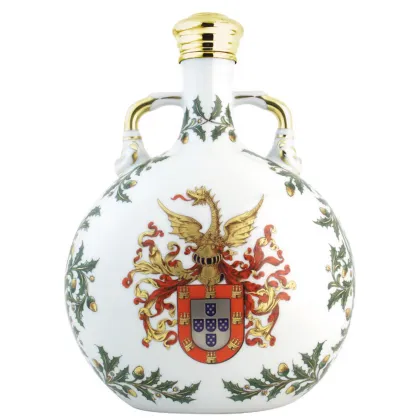 Picture Luxurious porcelain bottle with ornaments of King John II - Vista Alegre