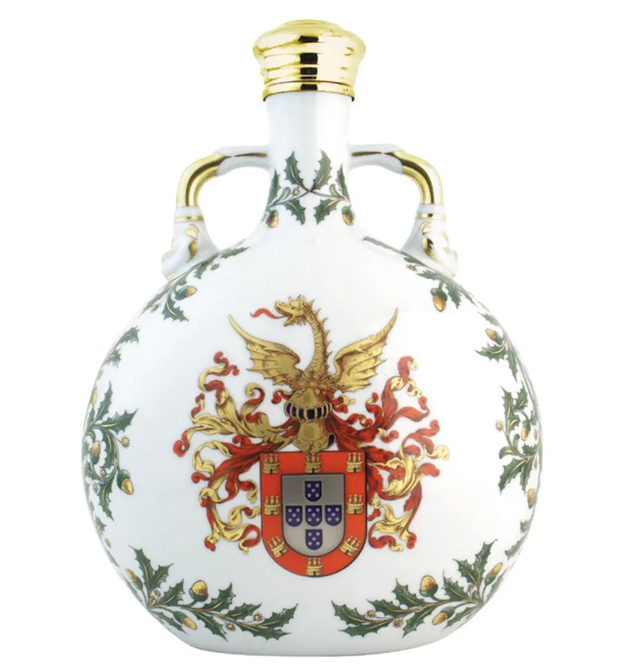 obrazek 1 Luksusowa porcelanowa flaszka z ornamentami króla Jana II - Vista Alegre