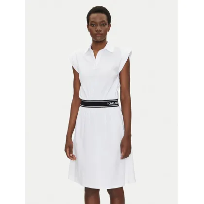 Zdjęcie KARL LAGERFELD Sukienka codzienna A2W13038 Biały Regular Fit
