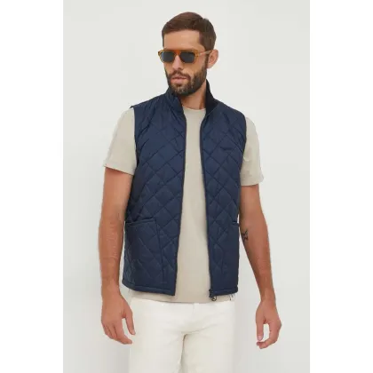 Zdjęcie Barbour bezrękawnik Monty Quilted Gilet męski kolor granatowy przejściowy MGI0221