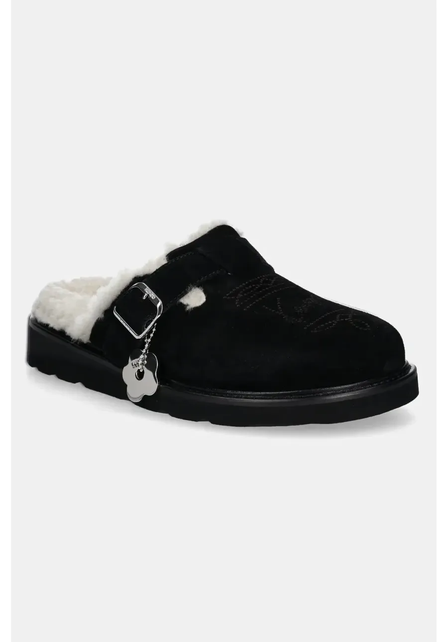 obrazek 1 Kenzo klapki zamszowe Matto Clogs damskie kolor czarny FE62MU051L58.99