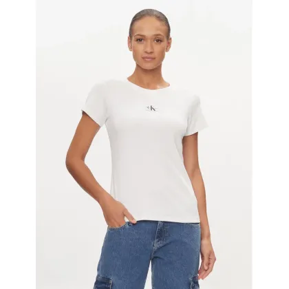 Zdjęcie Calvin Klein Jeans T-Shirt J20J223358 Biały Slim Fit