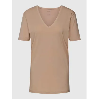 Zdjęcie T-shirt o kroju Slim Fit z dekoltem w serek
