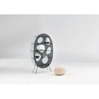 Picture Tempered frosted and smoked glass display - Tonelli Design
