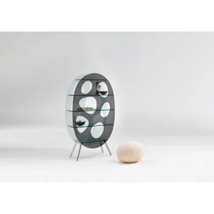 Zdjęcie Wyświetlacz z hartowanego szkła matowego i wędzonego - Tonelli Design