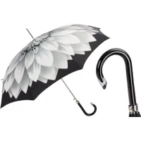 Picture Beautiful black women's umbrella decorated with a sunflower motif - Pasotti
