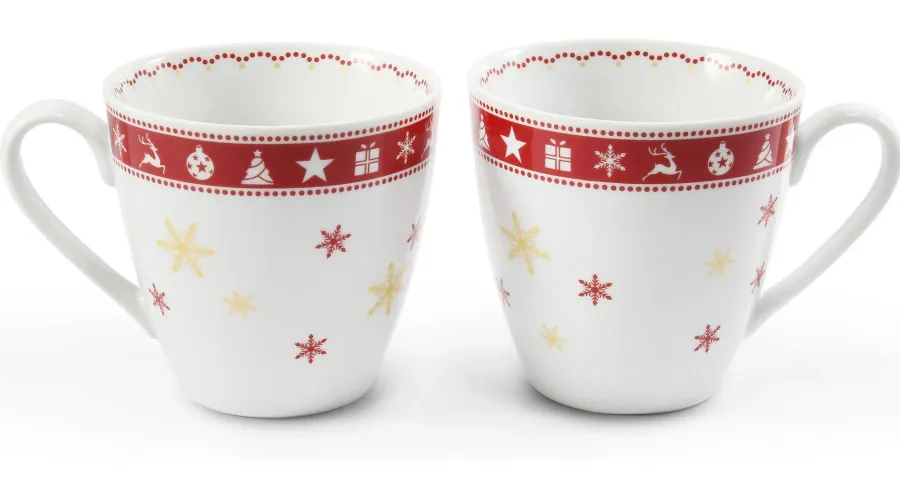 obrazek 1 Elegancki zestaw dwóch kubków z porcelany ze świątecznej kolekcji Christmas dreaming - Leander