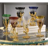 Picture A unique set of 6 crystal glasses as a gift