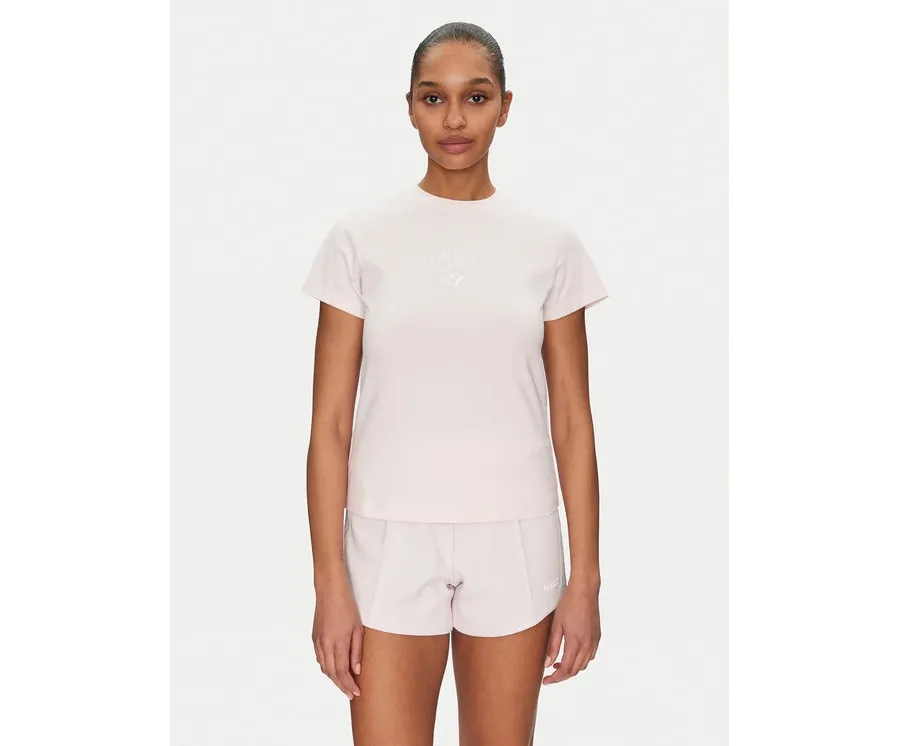 obrazek 1 Guess T-Shirt V4YI21 KCDH1 Różowy Slim Fit