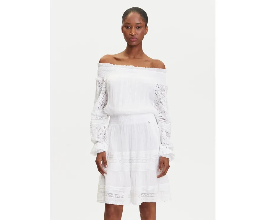 obrazek 1 Guess Sukienka codzienna W5GK24 WE550 Biały Classic Fit