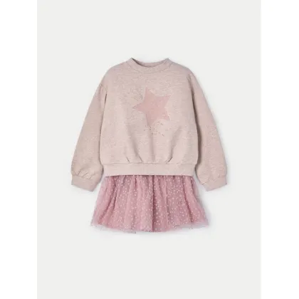 Zdjęcie Mayoral Komplet bluza i spódniczka 4937 Brązowy Regular Fit