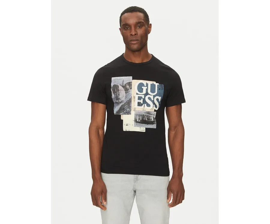 obrazek 1 Guess T-Shirt M5GI04 I3Z14 Czarny Slim Fit