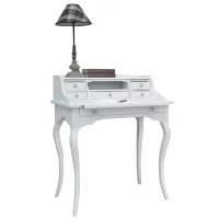 Picture Italian, unique lacquered desk with 6 drawers - Zanini