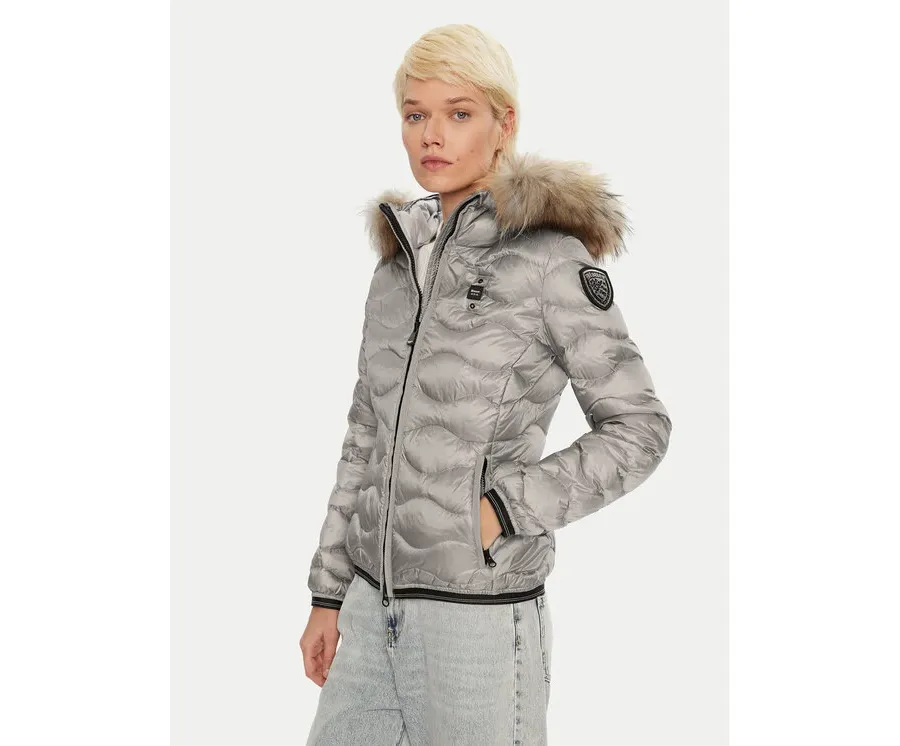 obrazek 1 Blauer Kurtka puchowa 24WBLDC03048 Szary Regular Fit