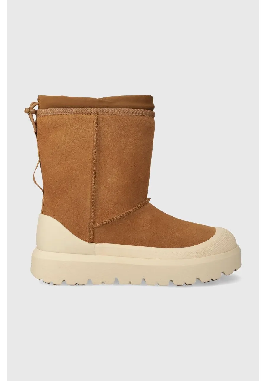 obrazek 1 UGG śniegowce zamszowe Classic Short Weather Hybrid męskie kolor brązowy 1143992