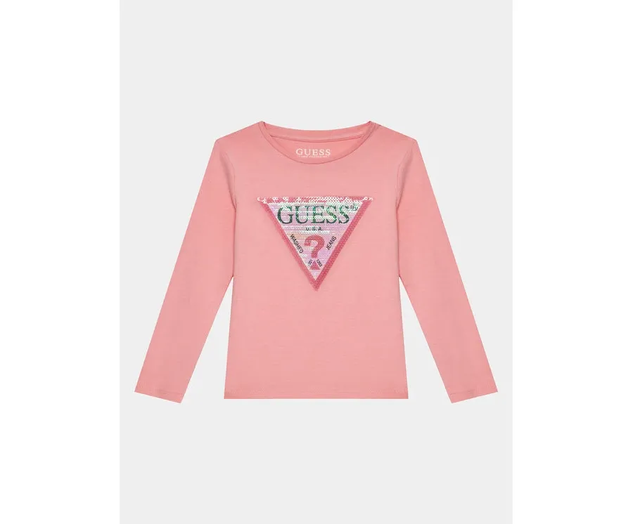 obrazek 1 Guess Bluzka K4RI30 K6YW1 Różowy Regular Fit