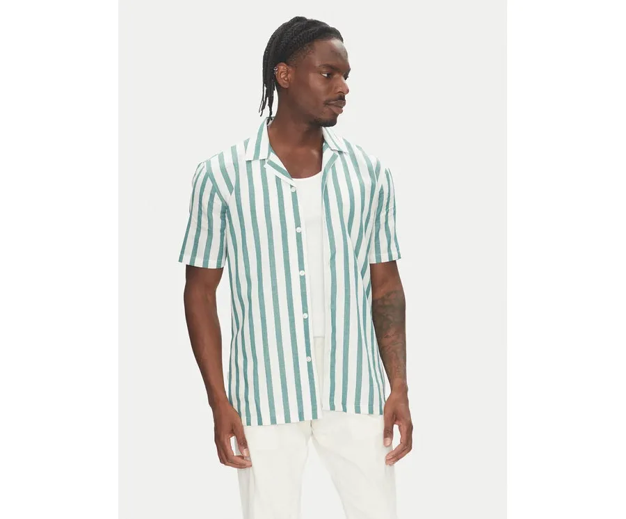 obrazek 1 Lindbergh Koszula 30-203321 Zielony Relaxed Fit