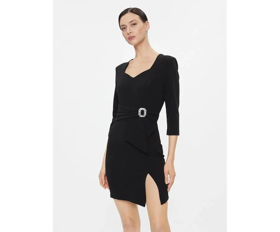 obrazek 1 Rinascimento Sukienka koktajlowa CFC0116131003 Czarny Slim Fit