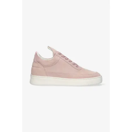 Zdjęcie Filling Pieces sneakersy zamszowe Low Top Suede 10122792081 kolor różowy