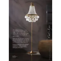 Zdjęcie Elegancka lampa podłogowa z ręcznie robionymi perłami i kwiatami ze szkła Murano - Il Paralume Marina