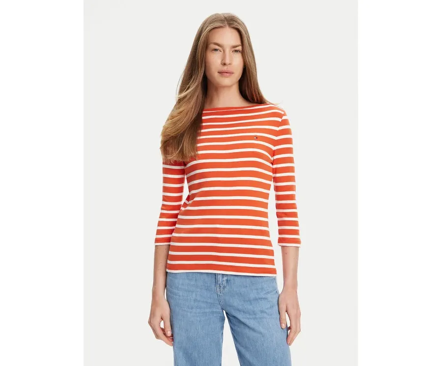 obrazek 1 Tommy Hilfiger Bluzka New Cody WW0WW40589 Pomarańczowy Slim Fit