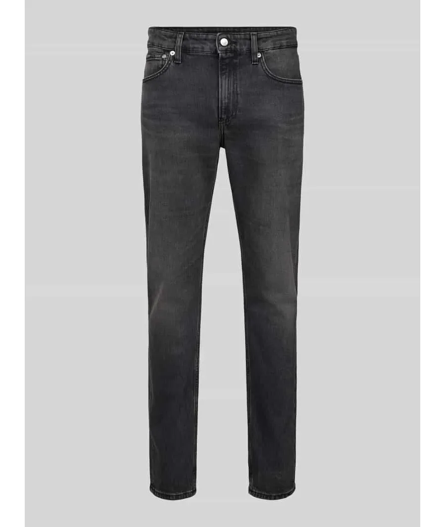 obrazek 1 Jeansy o kroju slim tapered fit z 5 kieszeniami