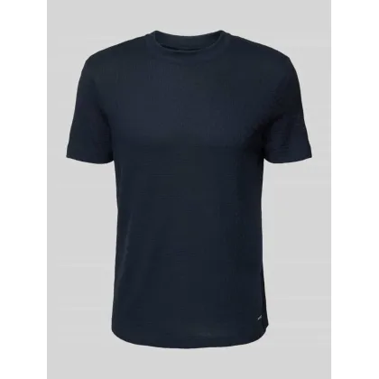 Zdjęcie T-shirt z prążkowanym, okrągłym dekoltem model ‘Brandon’