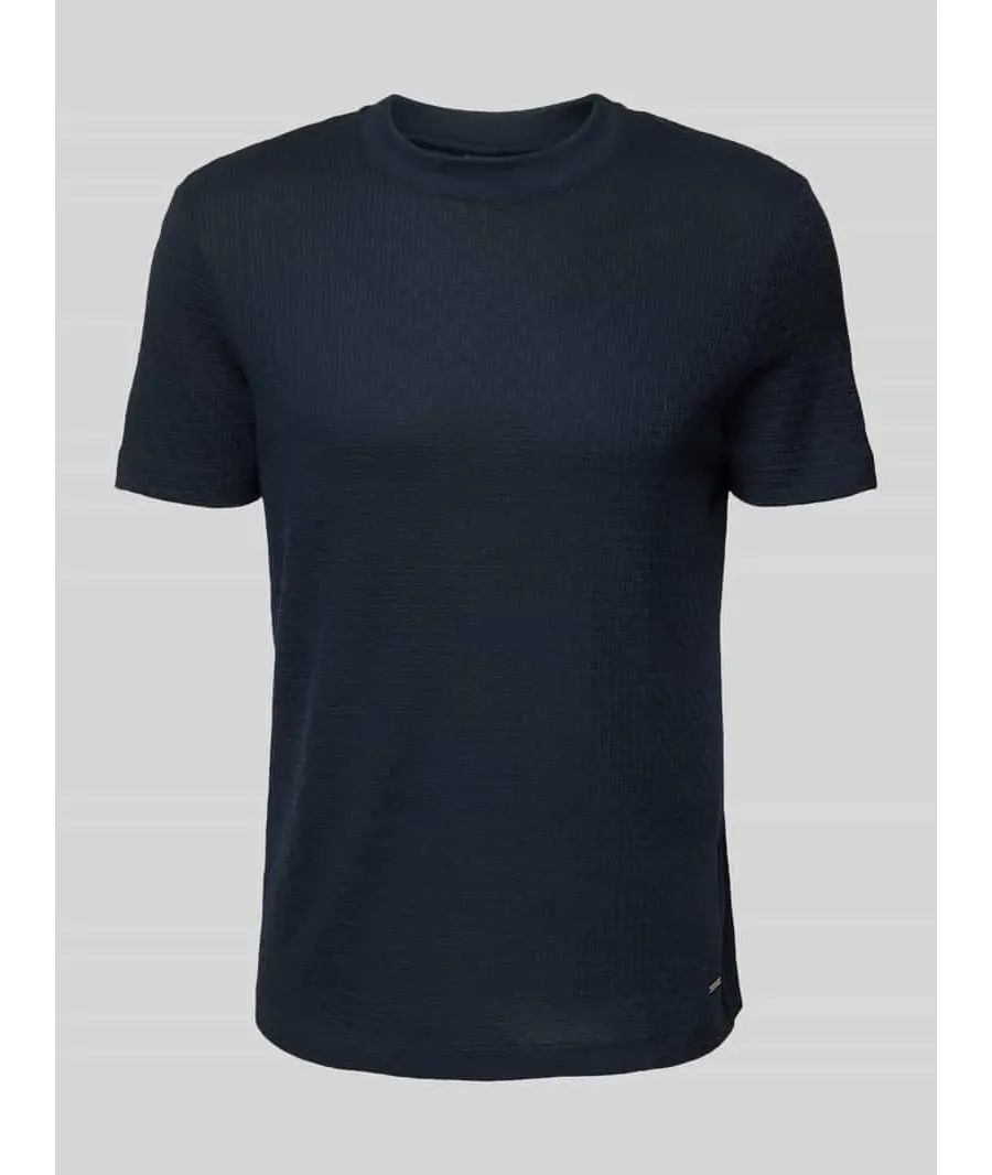obrazek 1 T-shirt z prążkowanym, okrągłym dekoltem model ‘Brandon’
