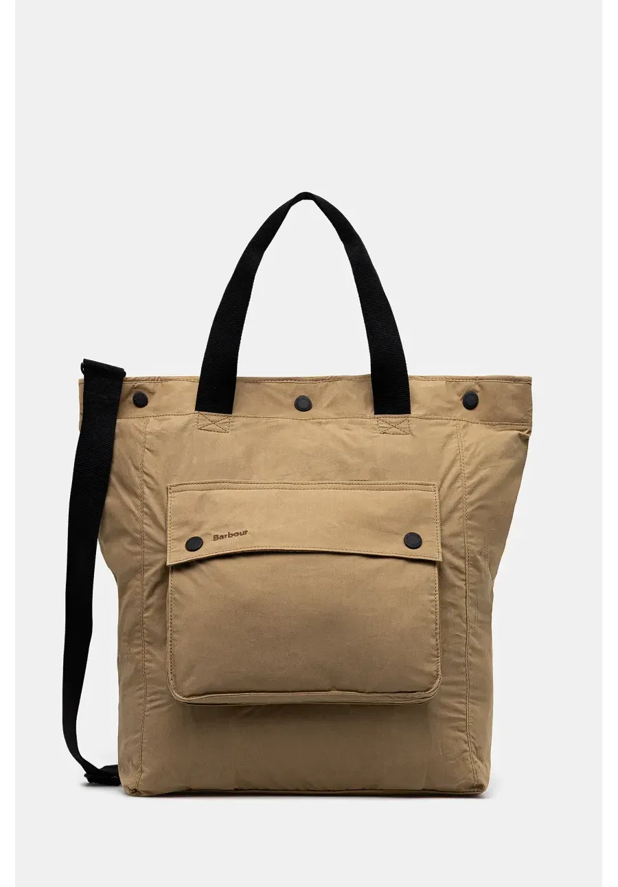 obrazek 1 Barbour plecak bawełniany Barbour Transport 3 Way Tote/Backpack Bag kolor zielony mały gładki UBA0740