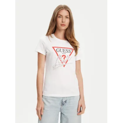 Zdjęcie Guess T-Shirt W5YI40 I3Z14 Biały Regular Fit