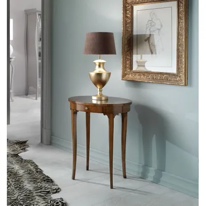 Zdjęcie Gustowny stolik kawowy owalny z szufladą - Zanini