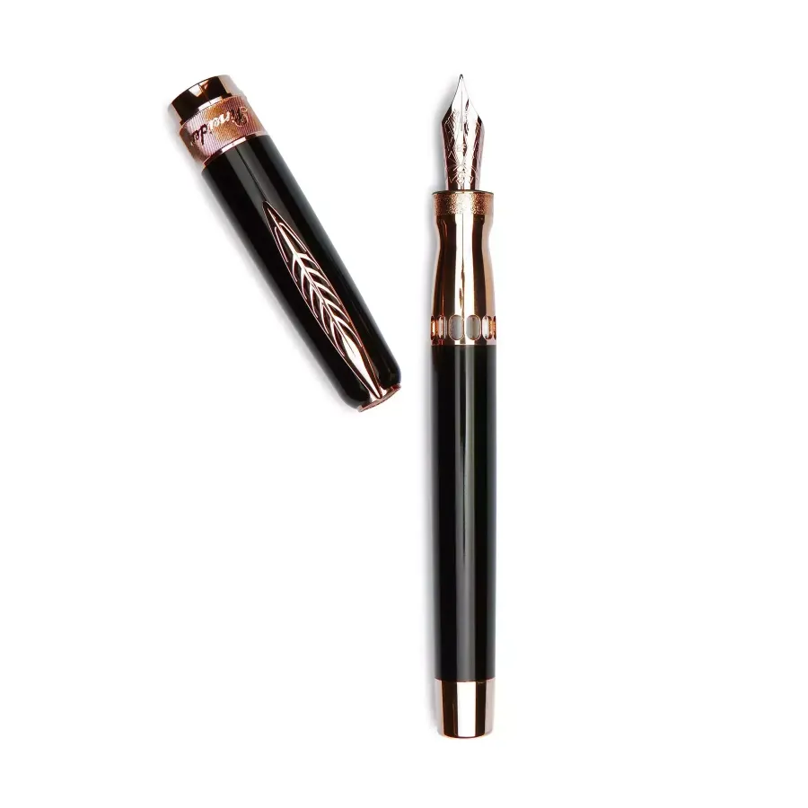 obrazek 3 Wyjątkowe pióro wieczne Rock-Rose Gold Black
