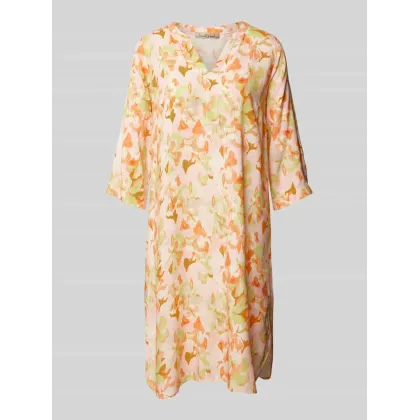 Zdjęcie Sukienka tunikowa o długości do kolan ze wzorem na całej powierzchni