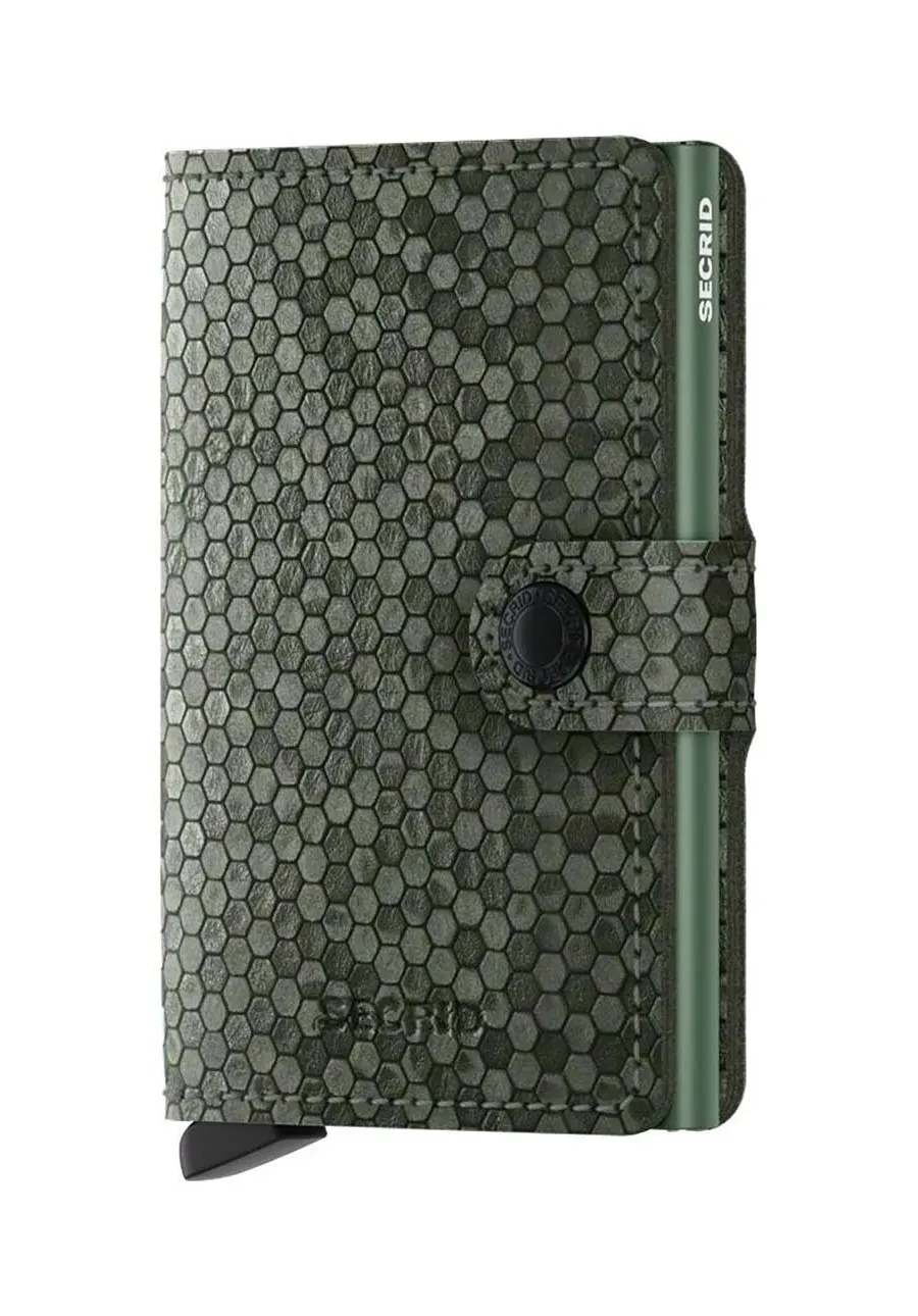 obrazek 1 Secrid portfel skórzany Miniwallet Hexagon Green kolor zielony